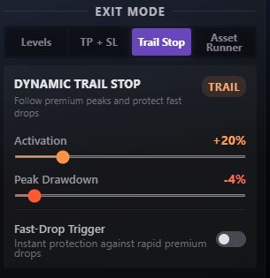 Configuración de Trailing Stop dinámico